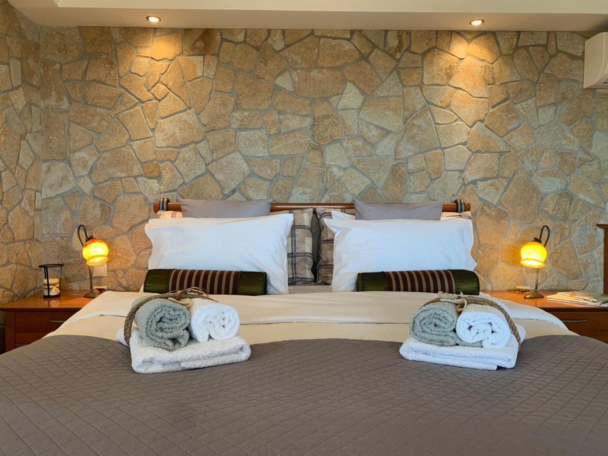 Doormat# Wait 'N Sea, Jacuzzi, Luxury Stone House Apartment Epanomi Bagian luar foto