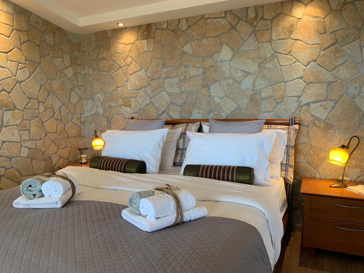 Doormat# Wait 'N Sea, Jacuzzi, Luxury Stone House Apartment Epanomi Bagian luar foto