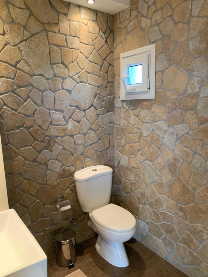 Doormat# Wait 'N Sea, Jacuzzi, Luxury Stone House Apartment Epanomi Bagian luar foto