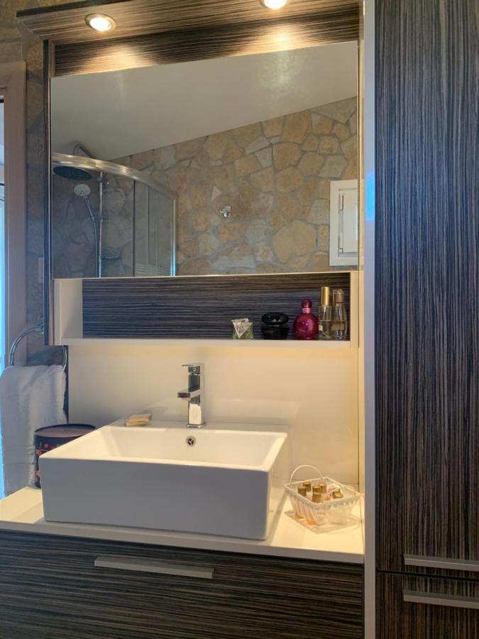 Doormat# Wait 'N Sea, Jacuzzi, Luxury Stone House Apartment Epanomi Bagian luar foto
