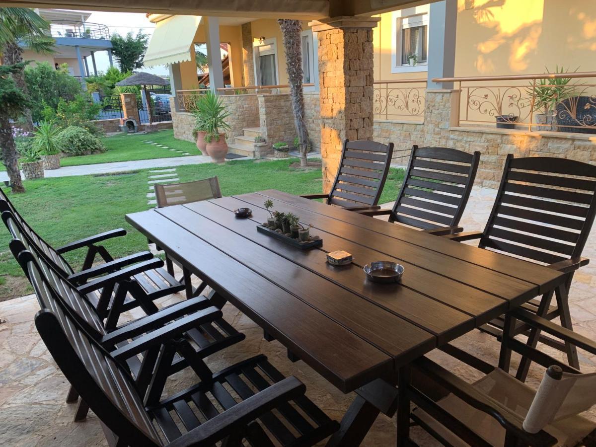 Doormat# Wait 'N Sea, Jacuzzi, Luxury Stone House Apartment Epanomi Bagian luar foto