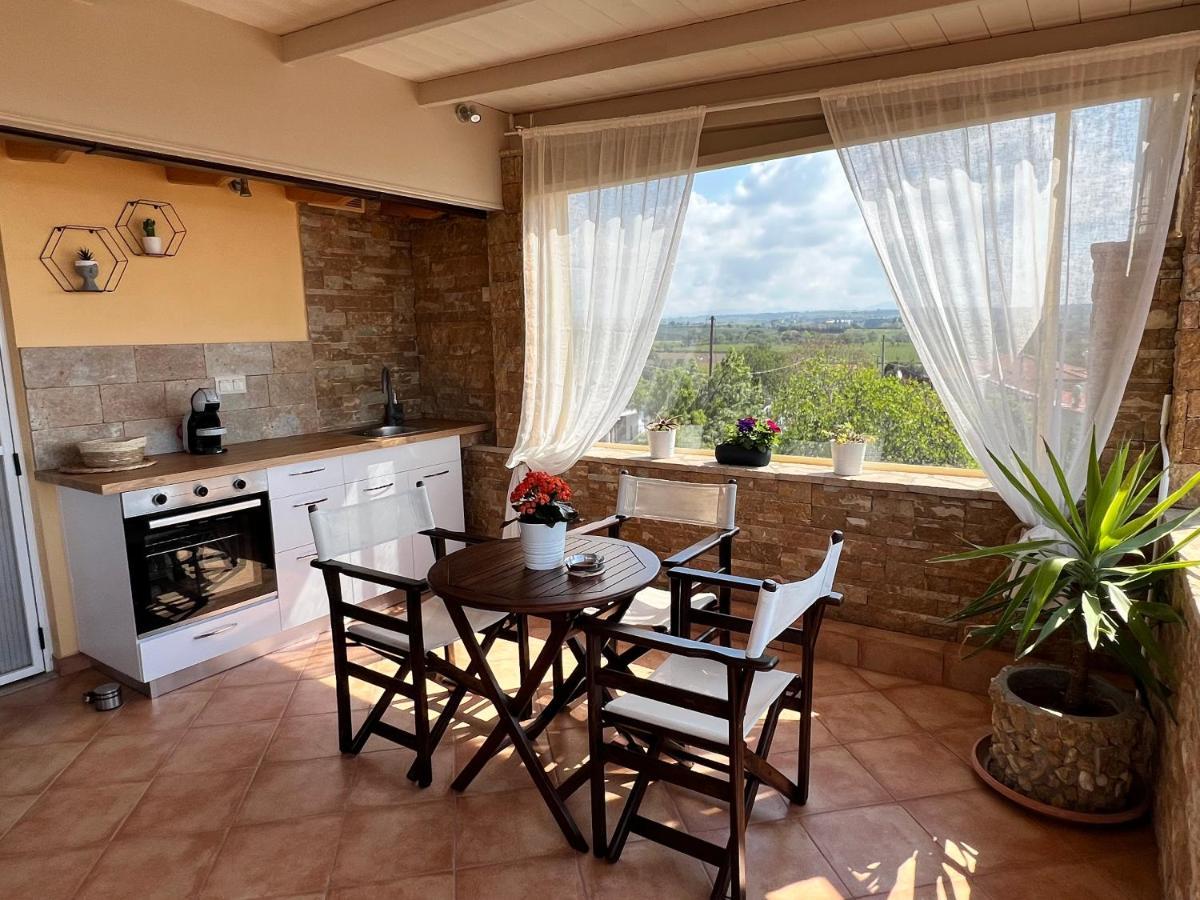 Doormat# Wait 'N Sea, Jacuzzi, Luxury Stone House Apartment Epanomi Bagian luar foto