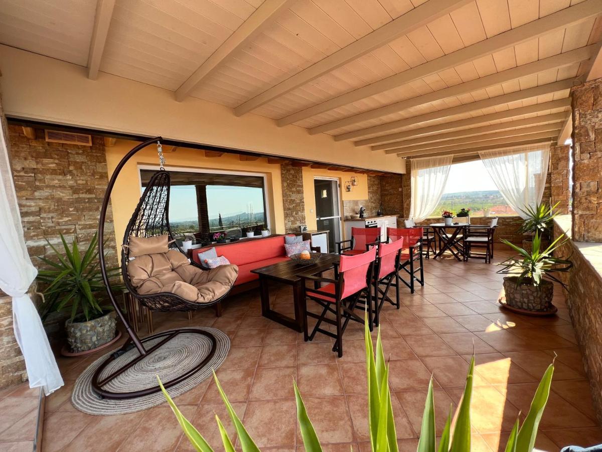 Doormat# Wait 'N Sea, Jacuzzi, Luxury Stone House Apartment Epanomi Bagian luar foto