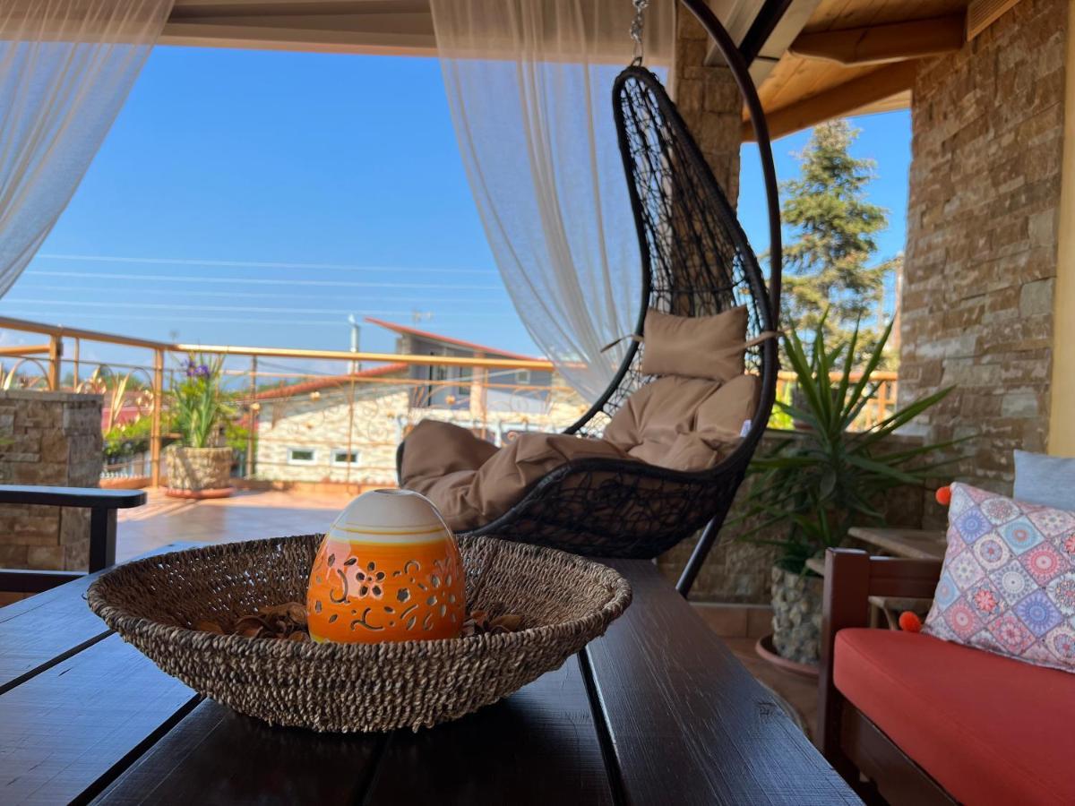 Doormat# Wait 'N Sea, Jacuzzi, Luxury Stone House Apartment Epanomi Bagian luar foto