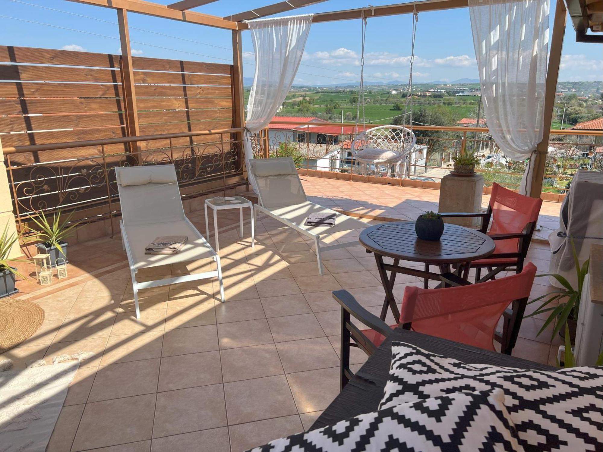 Doormat# Wait 'N Sea, Jacuzzi, Luxury Stone House Apartment Epanomi Bagian luar foto