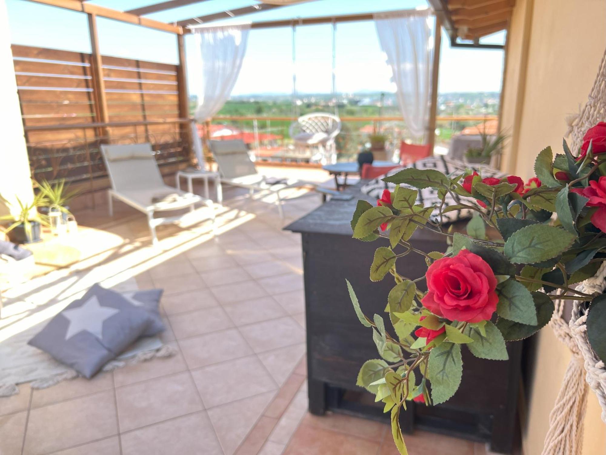 Doormat# Wait 'N Sea, Jacuzzi, Luxury Stone House Apartment Epanomi Bagian luar foto
